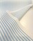 1 Yard Two Tone Pool Blue Ticking Look Stripe Outdoor Upholstery Fabric 54 Inch Width